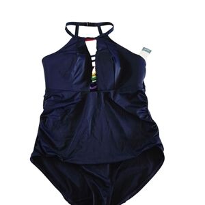 Cacique Navy One Piece‎ Swimsuit